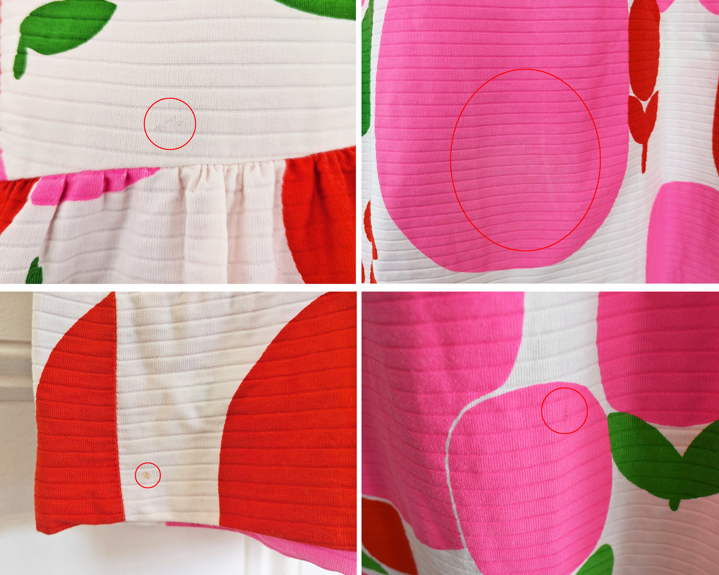 a photo of collage of small flaws which included a few dark spots and faded spots