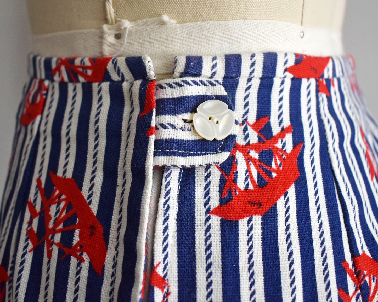 Close up of the side white button