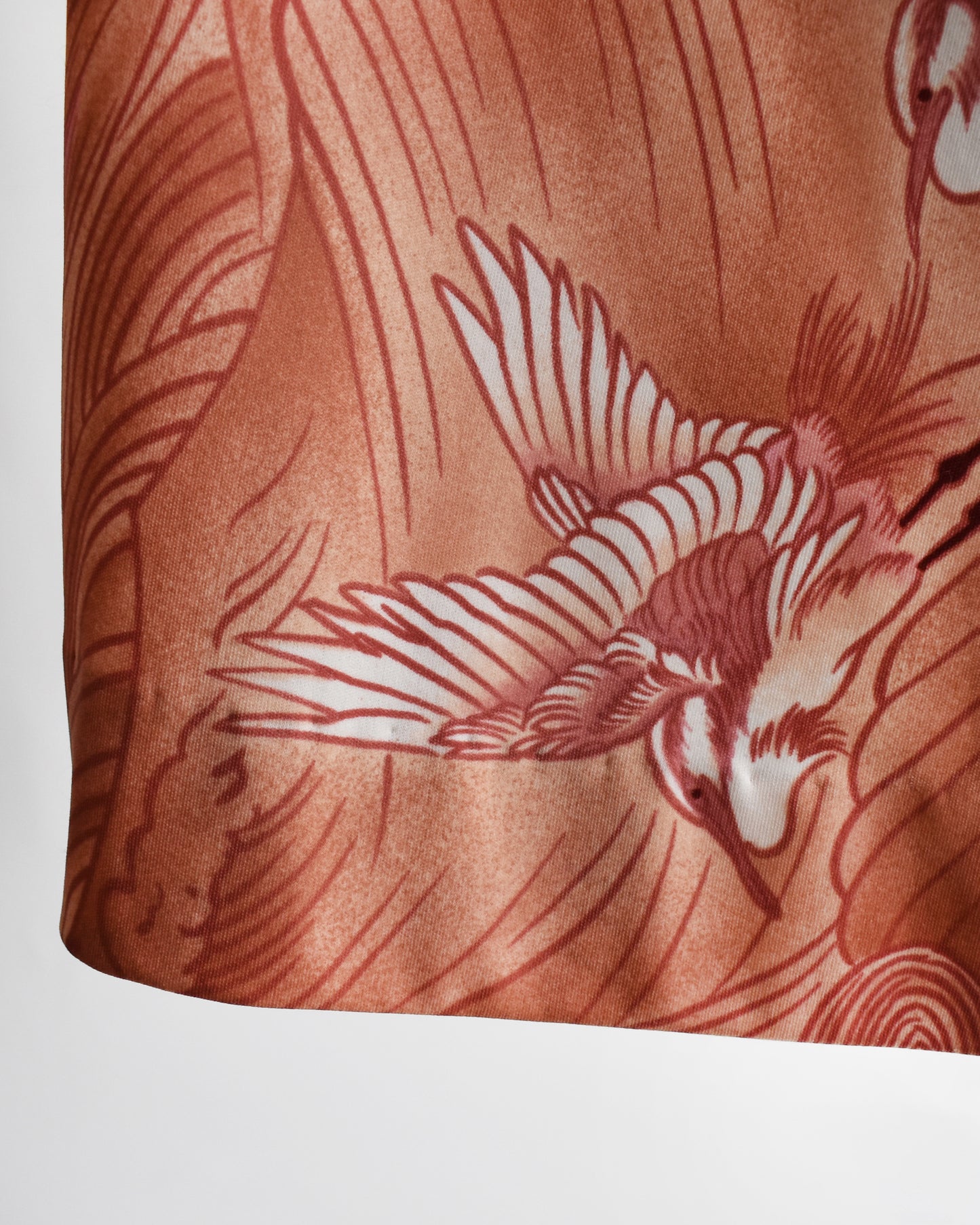 close up of the bird print