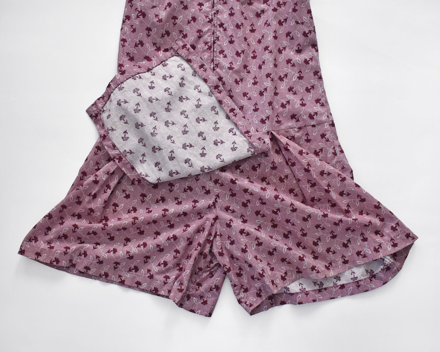 Close up of the shorts that are underneath the skirt panel