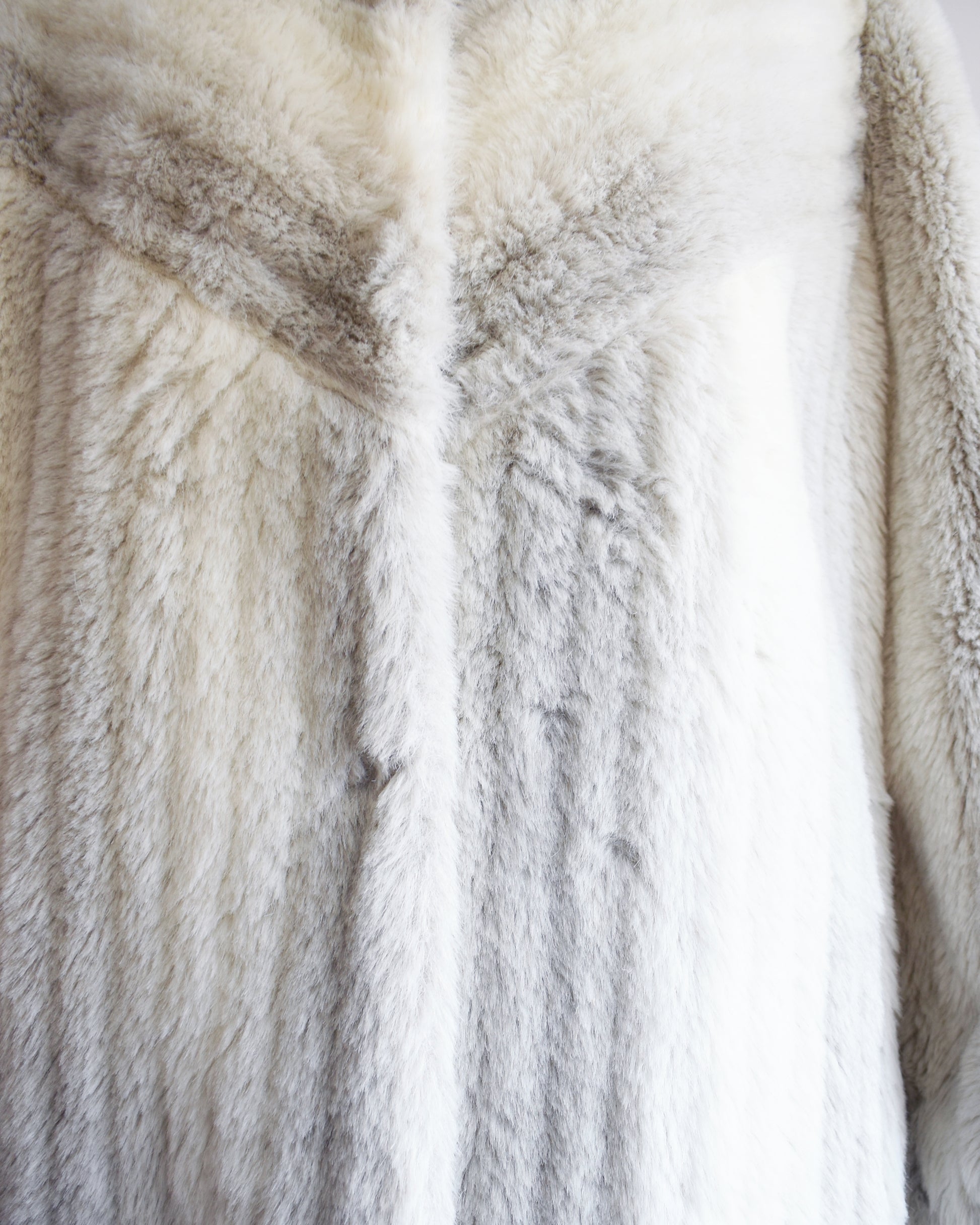 Close up of the faux fur