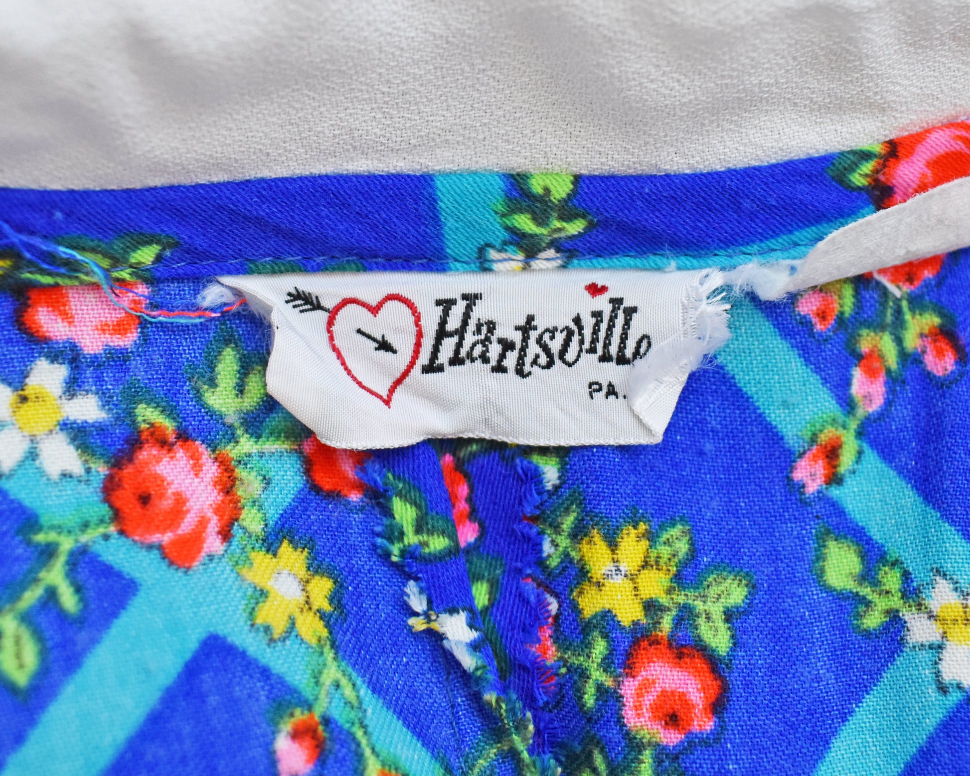 Close up of the tag that says Hartsville