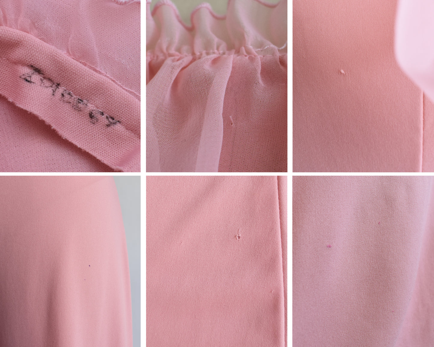 a photo collage of small flaws which include a few spots and small holes