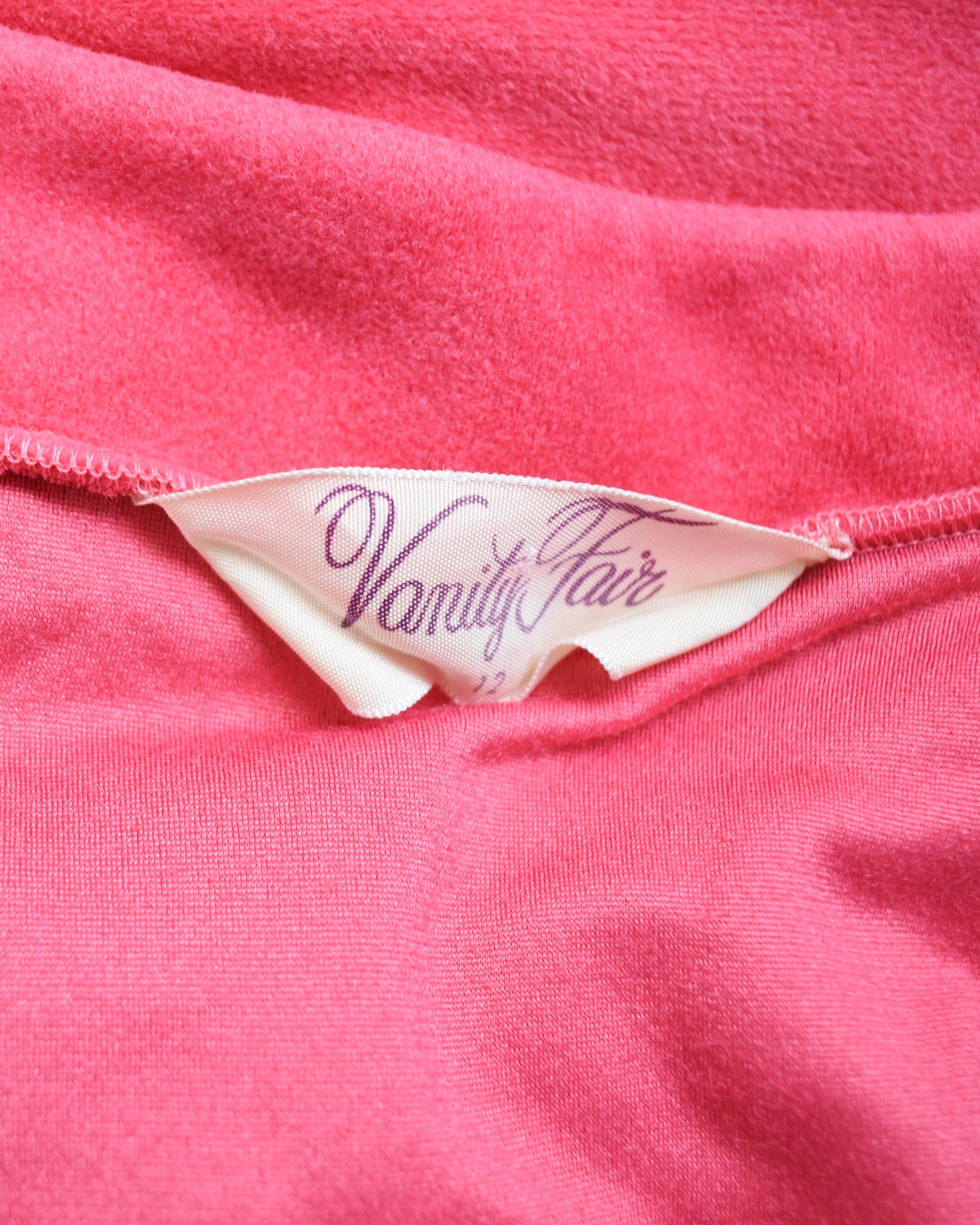close up of the tag which says Vanity Fair