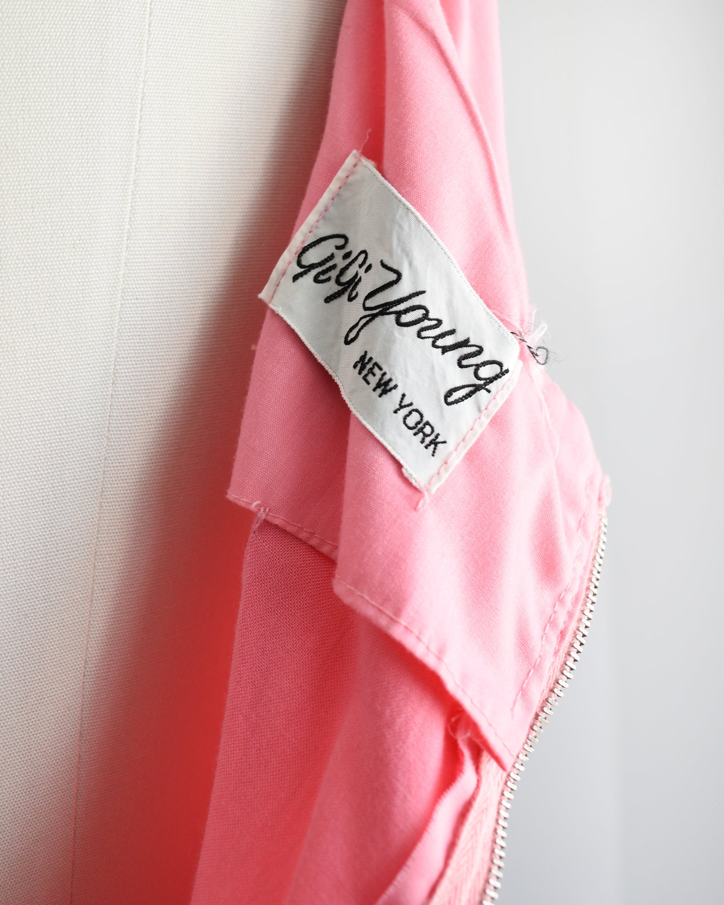 close up of the tag which says GiGi Young New York