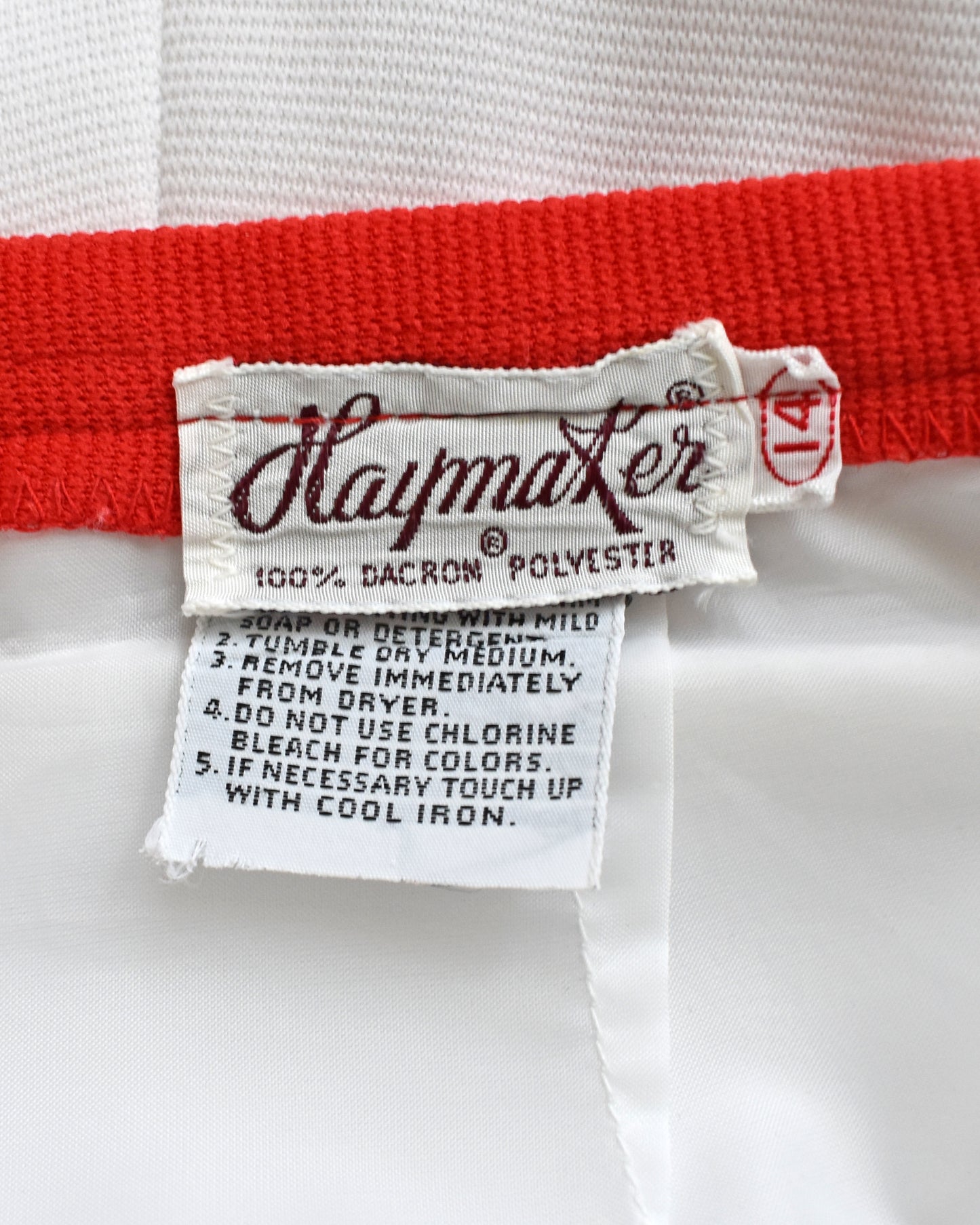 close up of the tag which says Haymaker