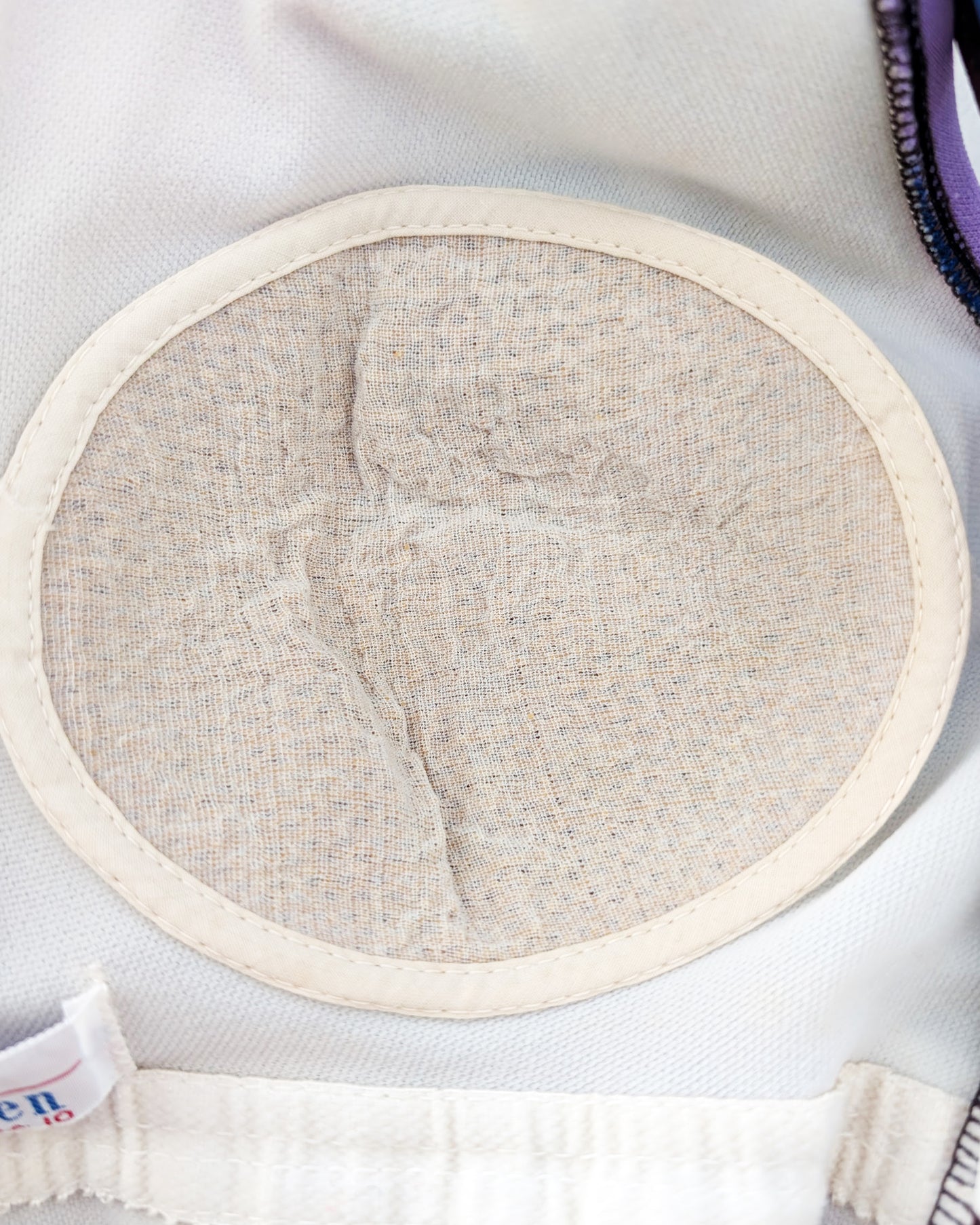 close up of the cups on the inside which show the material has broken down