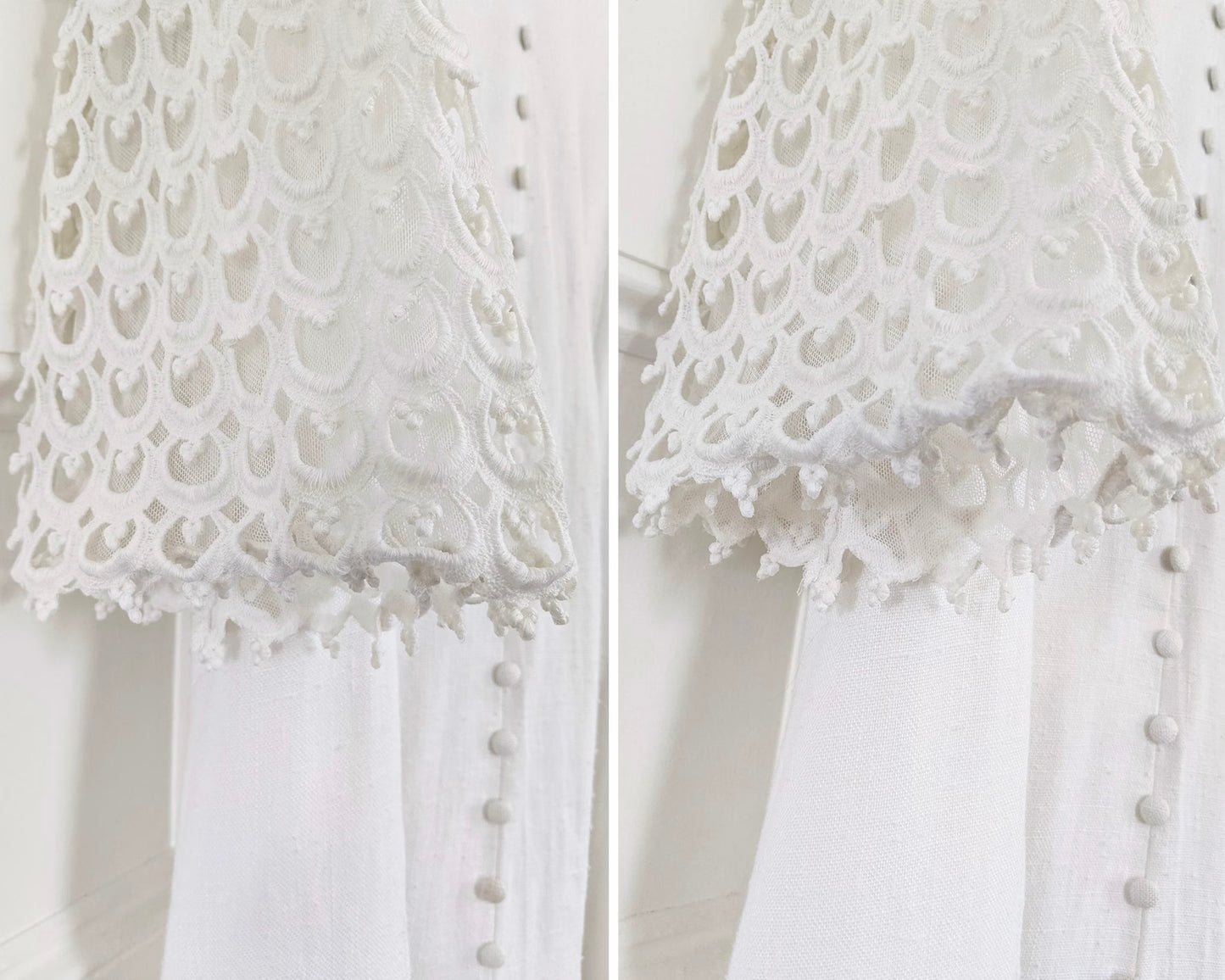 close up of sleeve cuffs