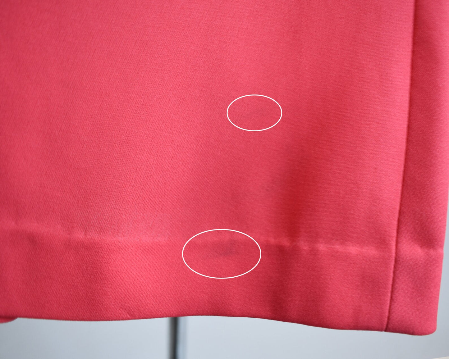 Close up of some faint marks that didnt come out during cleaning.