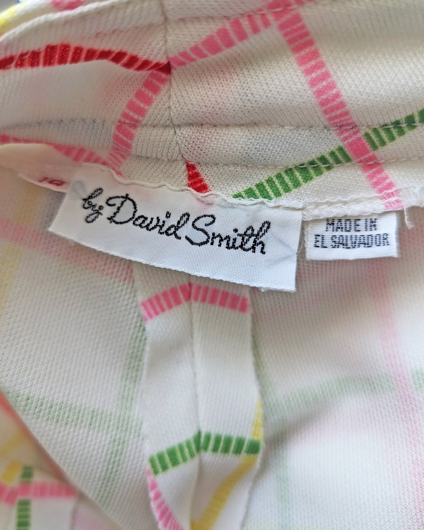 close up of the tag which says by David Smith