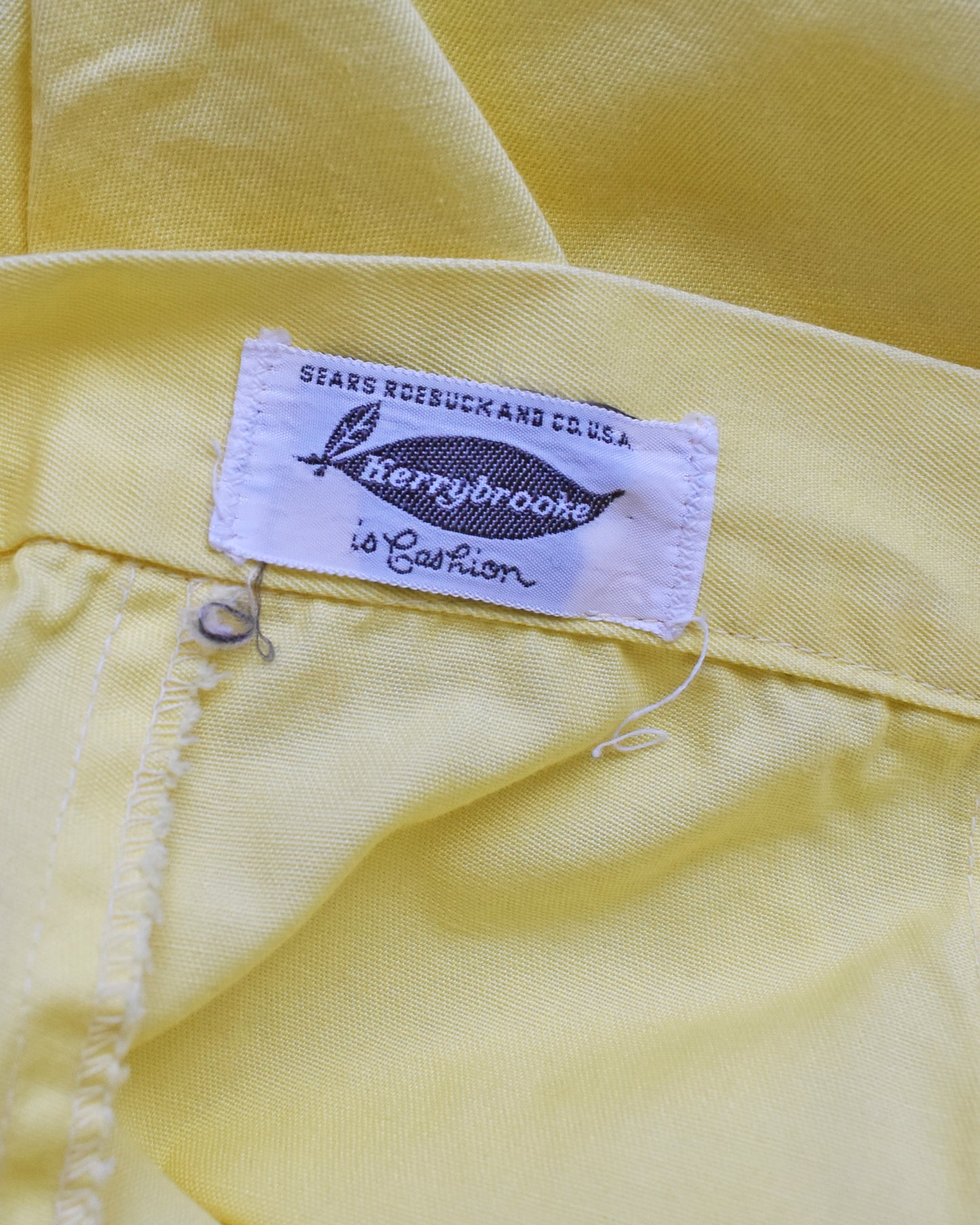 close up of the Sears Kerrybrooke label