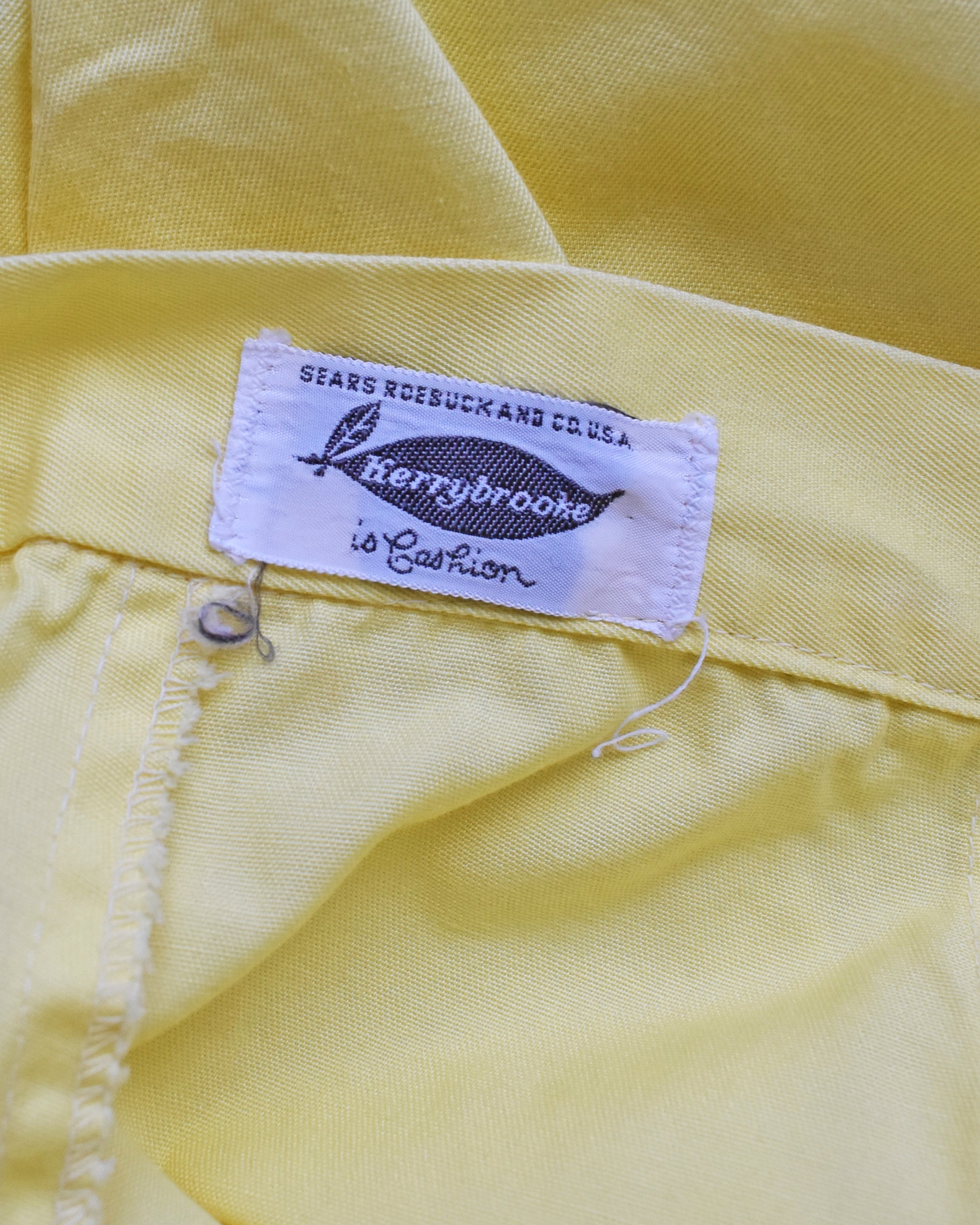 close up of the Sears Kerrybrooke label