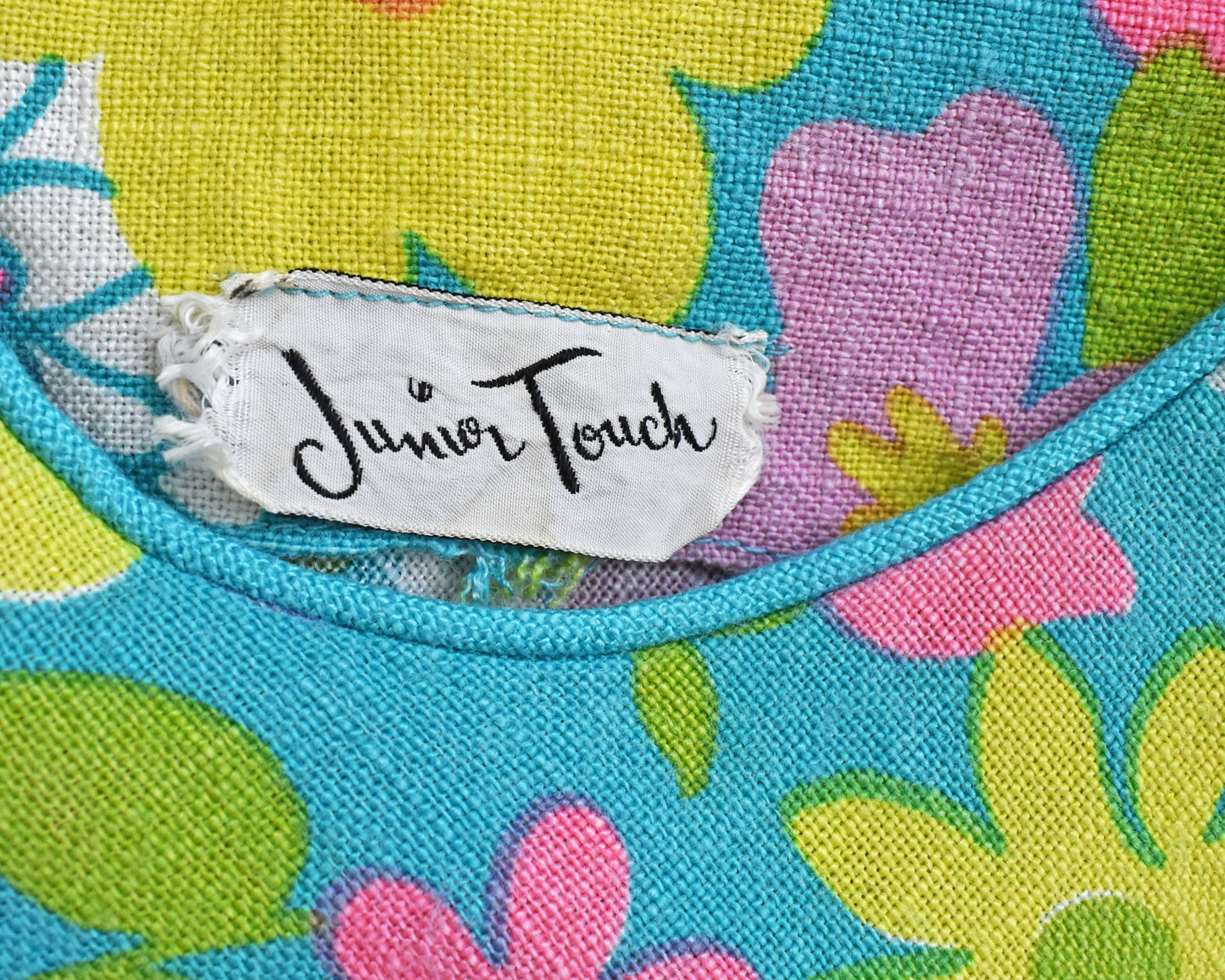 Close up of the tag which says Junior Touch