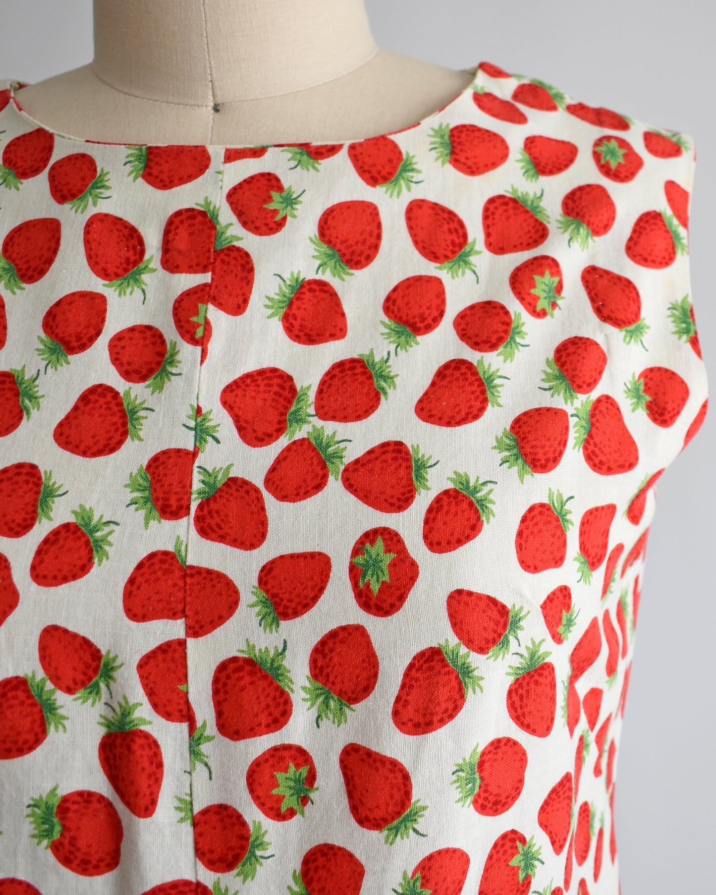 close up of the strawberry print