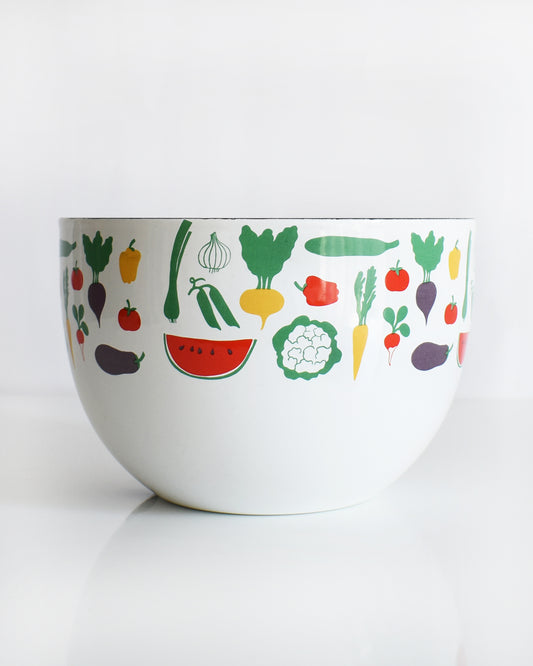 a vintage Kaj Franck for Arabia Finland vegetable & fruit enamel bow