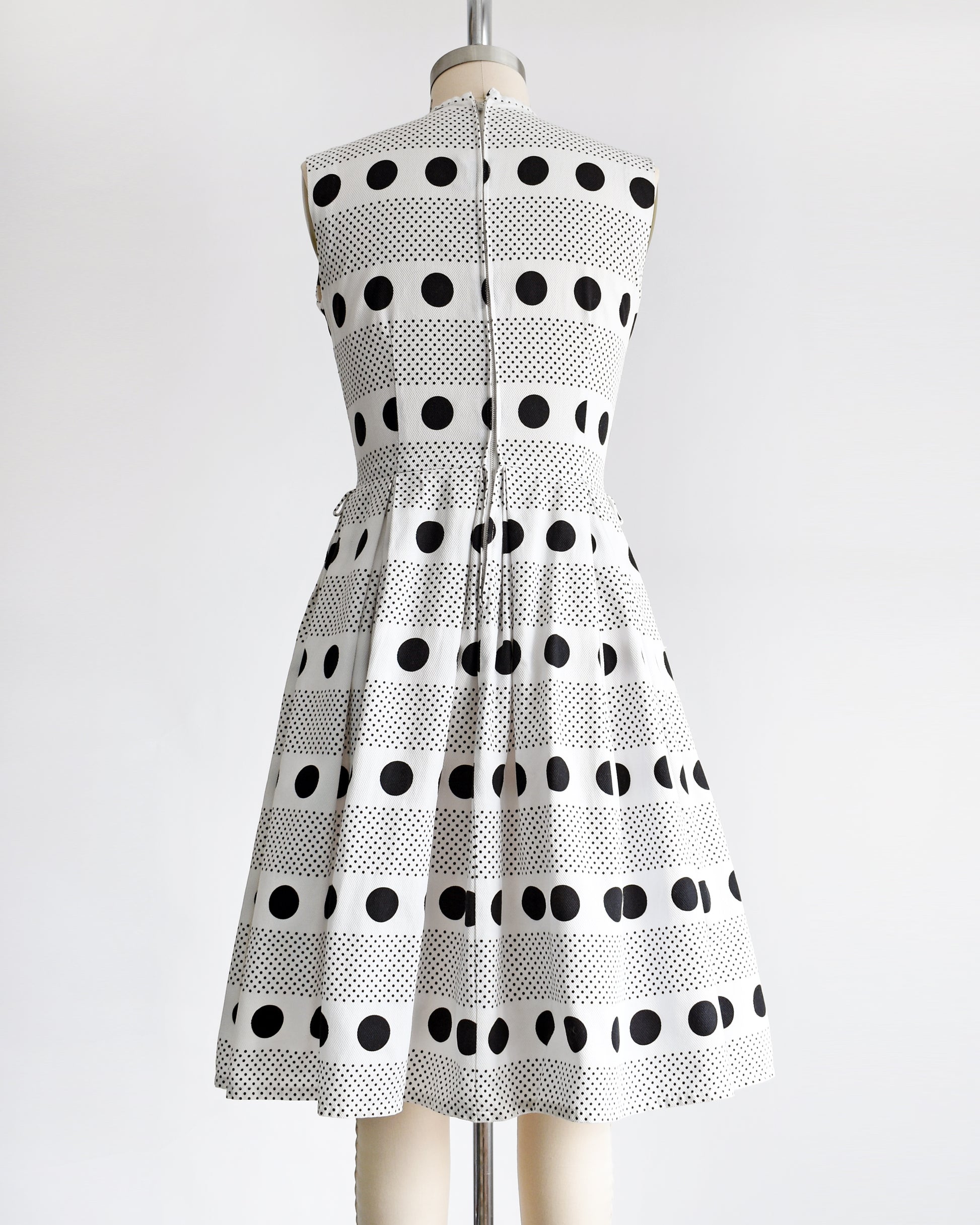 Vintage 1960s Black & White Polka Dot Dress | small medium Rust Belt Threads Vintage 1960s Black & White Polka Dot Dress | small medium Rust Belt Threads
