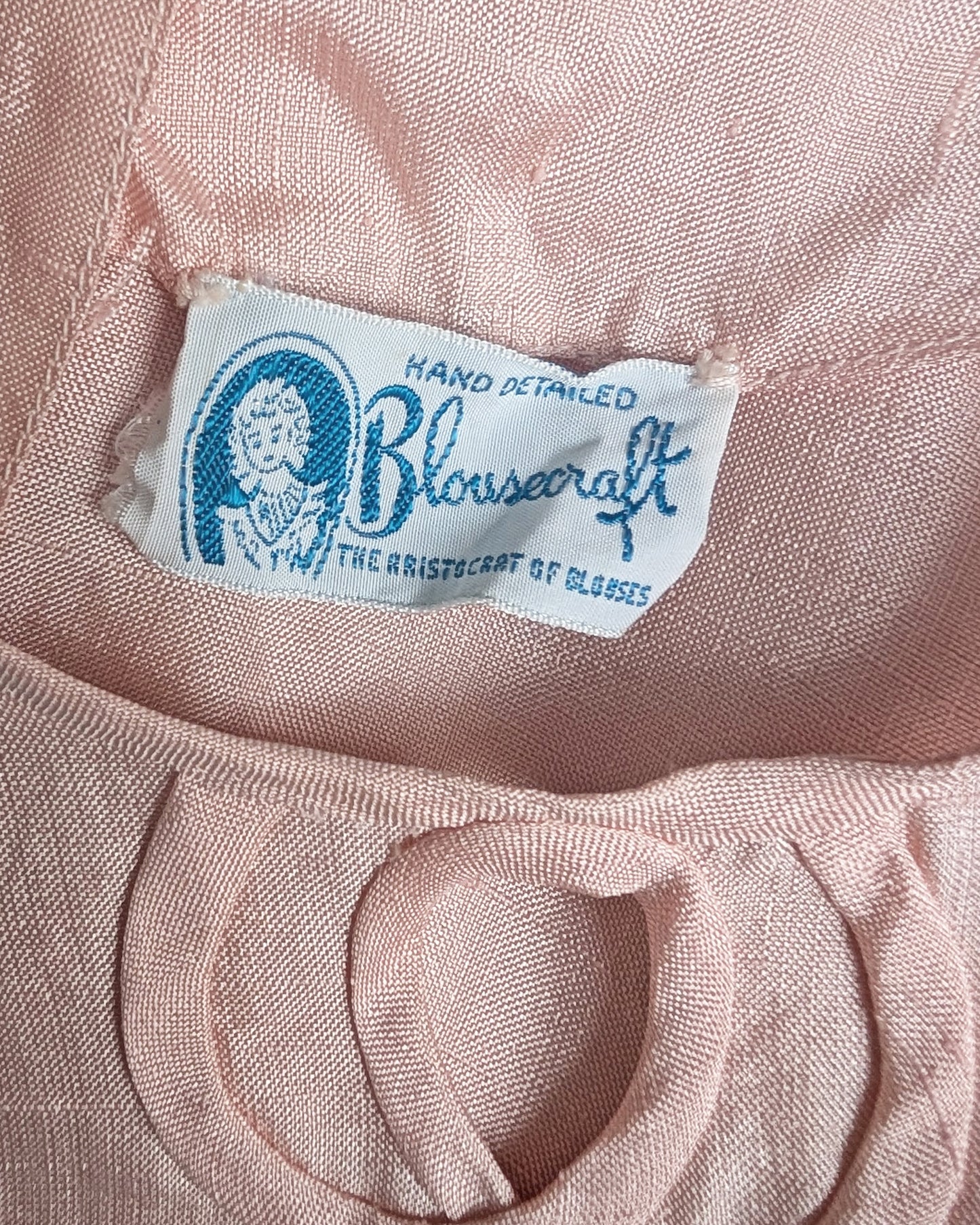 close up of the Blousecraft label 