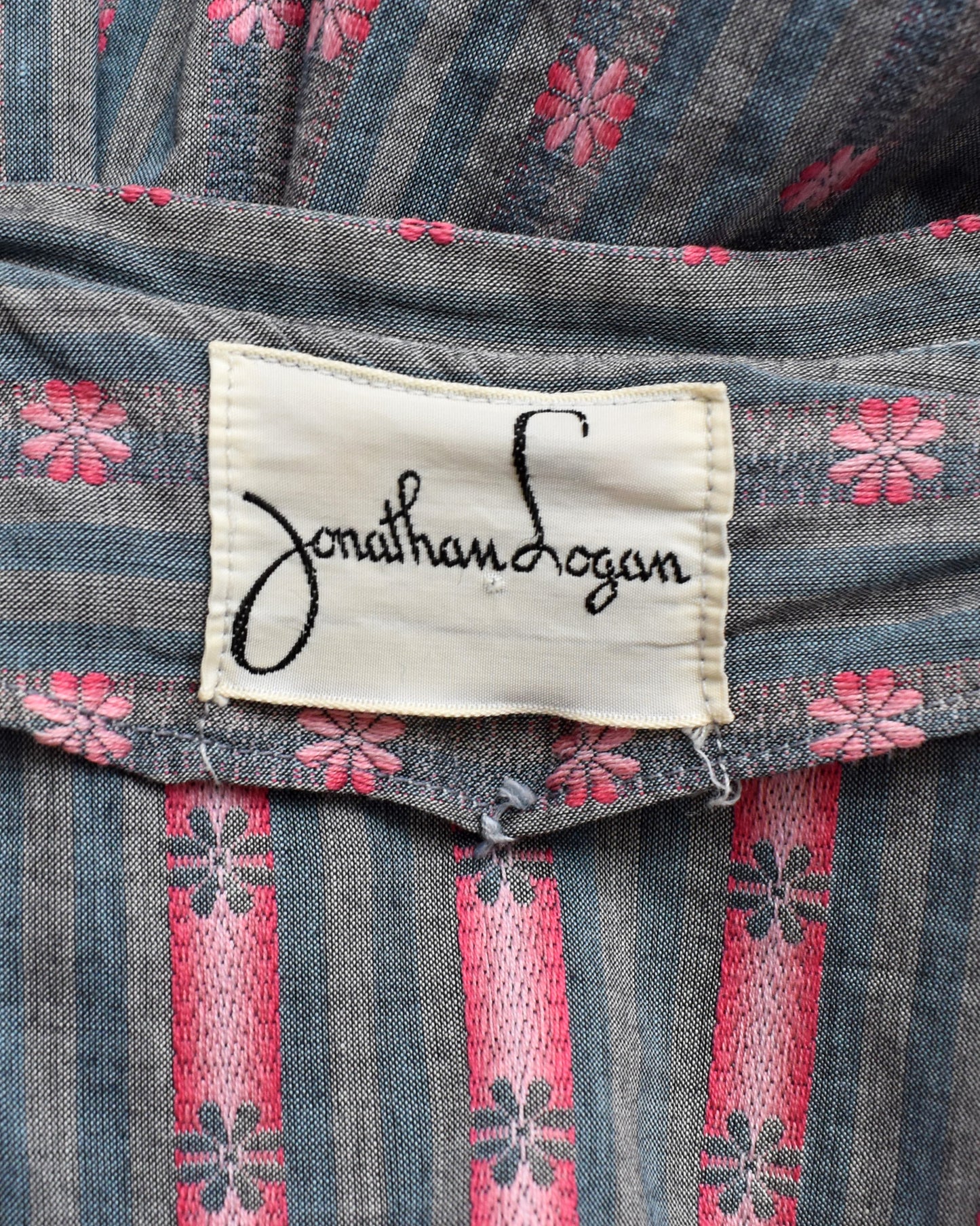 close up of the Jonathan Logan label