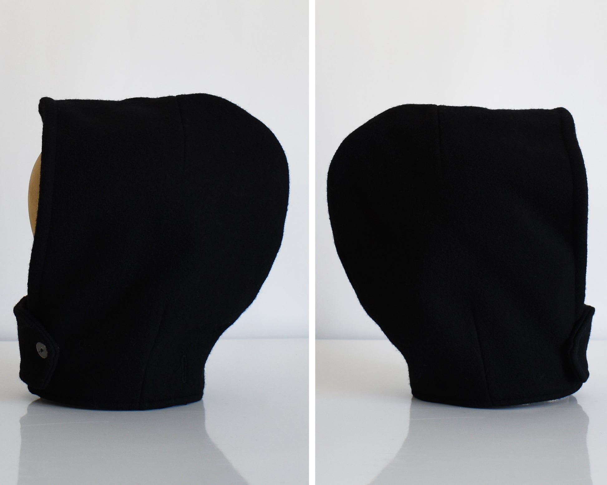 side by side view of the matching hood