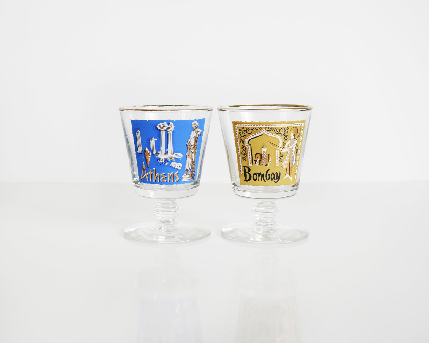 The Athens and Bombay glasses