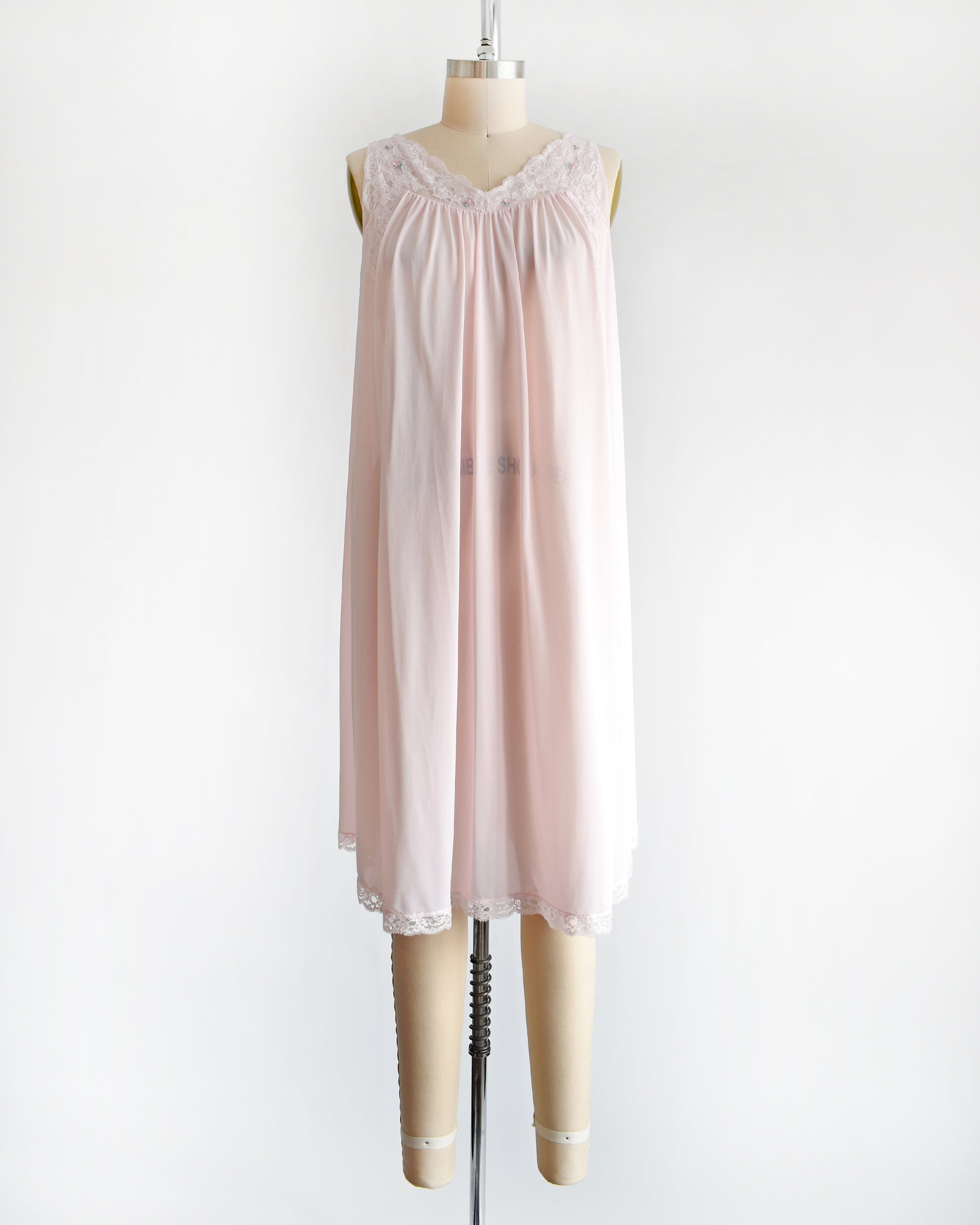 Vintage 1970s Pink Babydoll Nightie by Shadowline | medium to large Vintage 1970s Pink Babydoll Nightie by Shadowline | medium to large