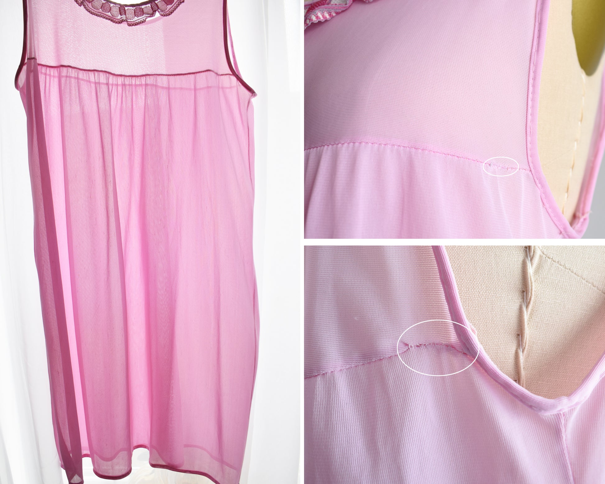 Vintage 1960s Pinky Purple Babydoll Nightgown | medium Rust Belt Threads Vintage 1960s Pinky Purple Babydoll Nightgown | medium Rust Belt Threads