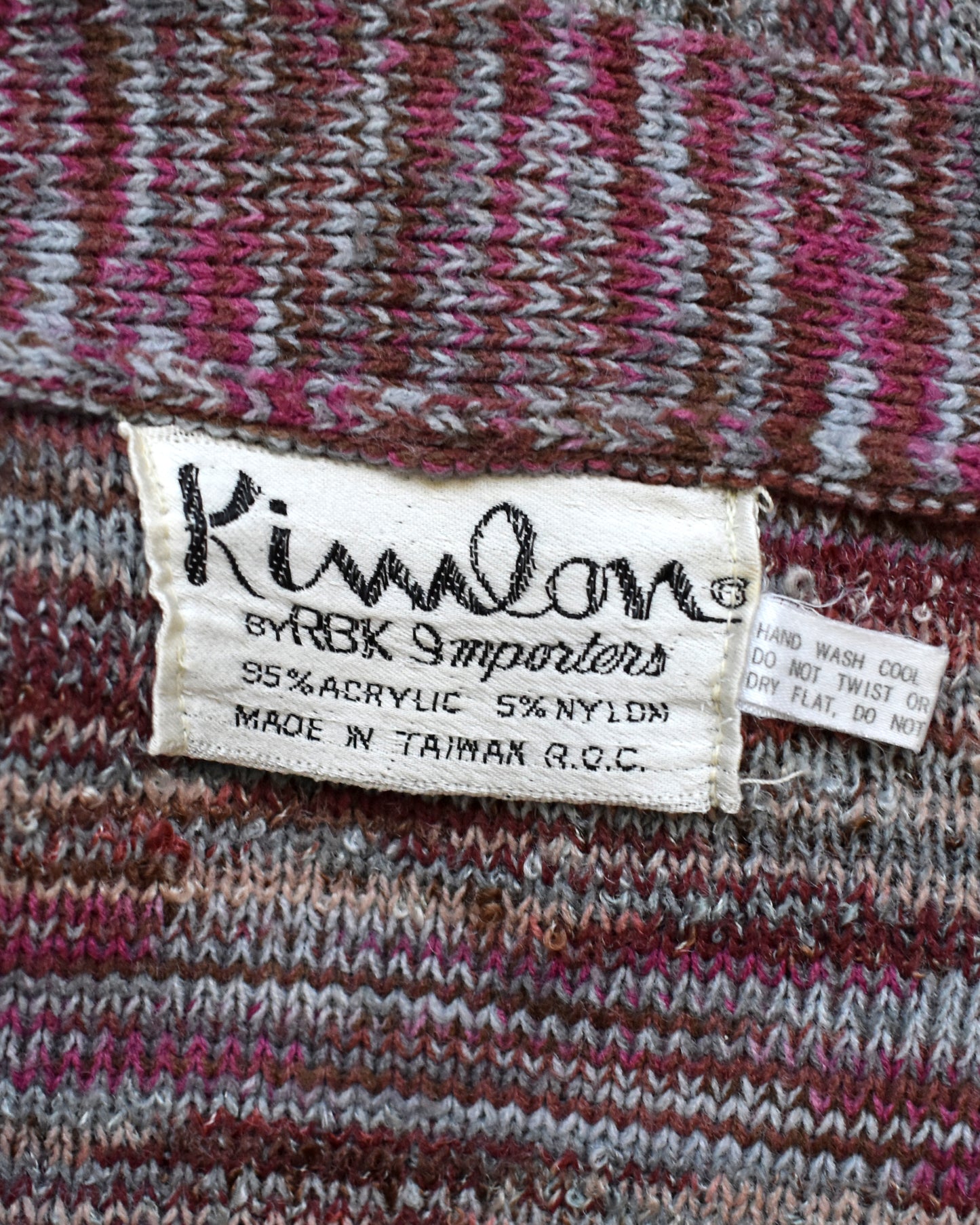 Close-up of a label that says 'Kimlon'