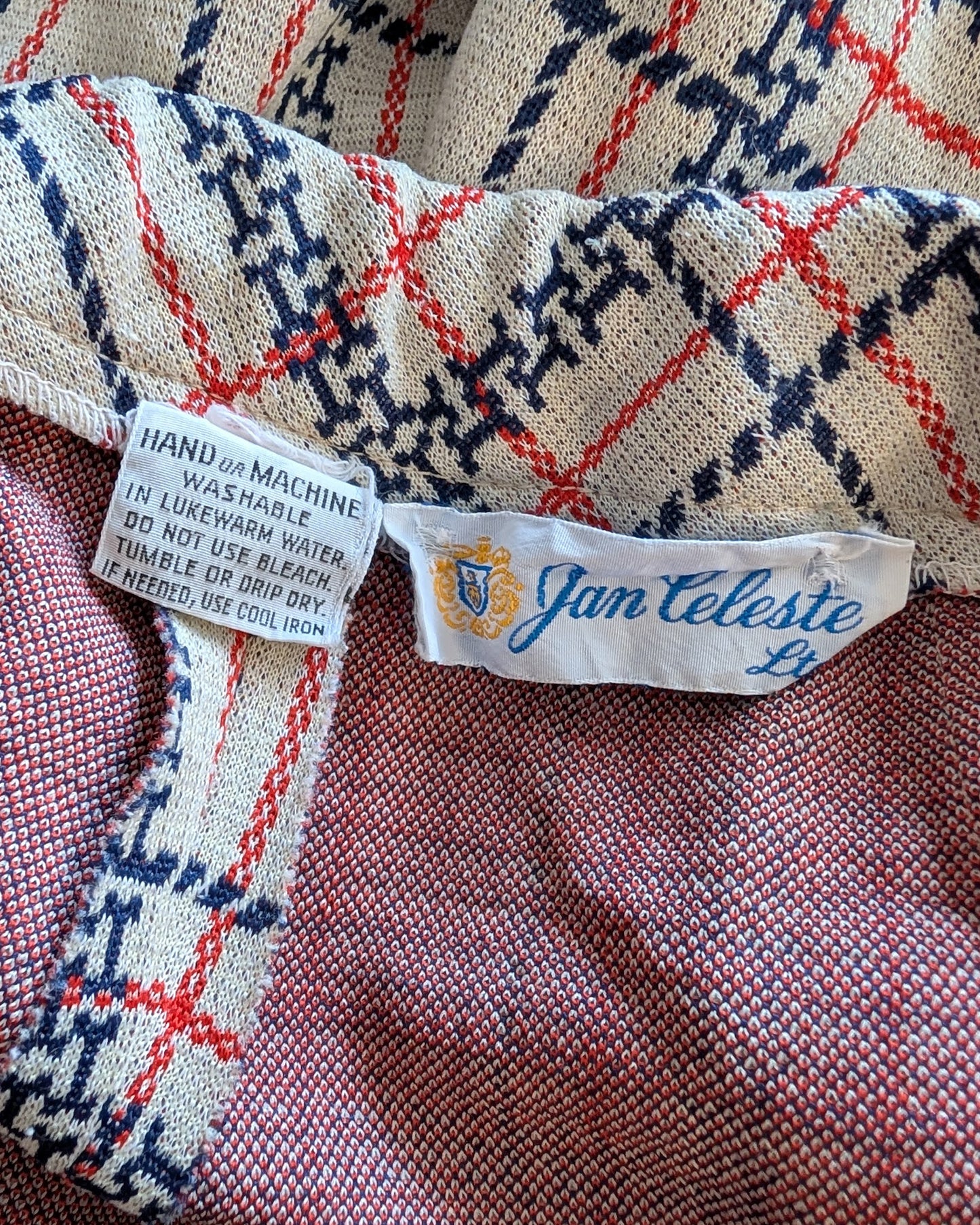 Close up of the Jan Celeste label