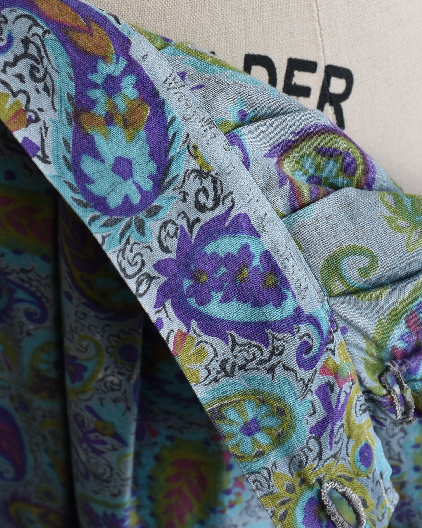 close up of the inside of the waistband