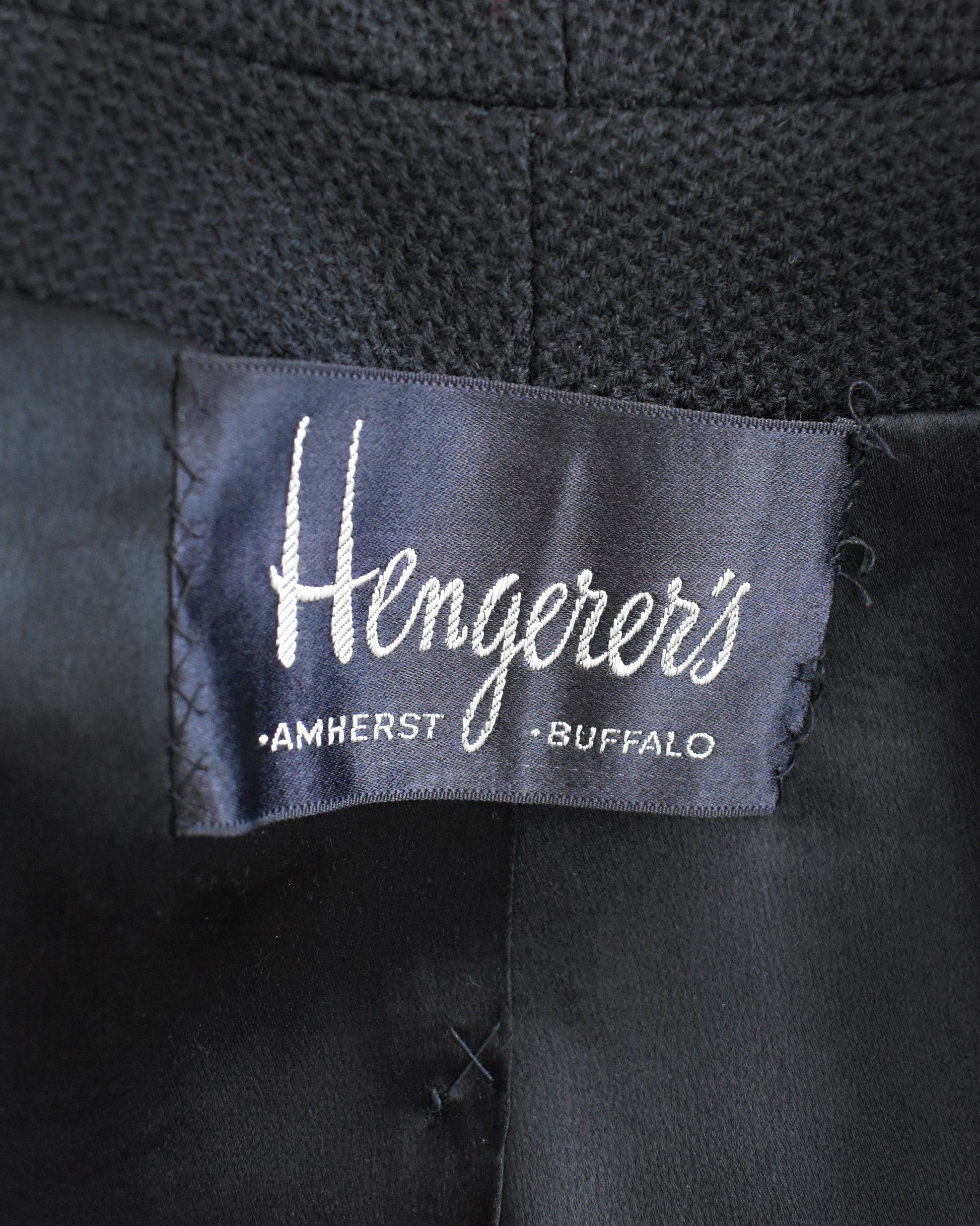 close up of the label which says 'Hengerer's"