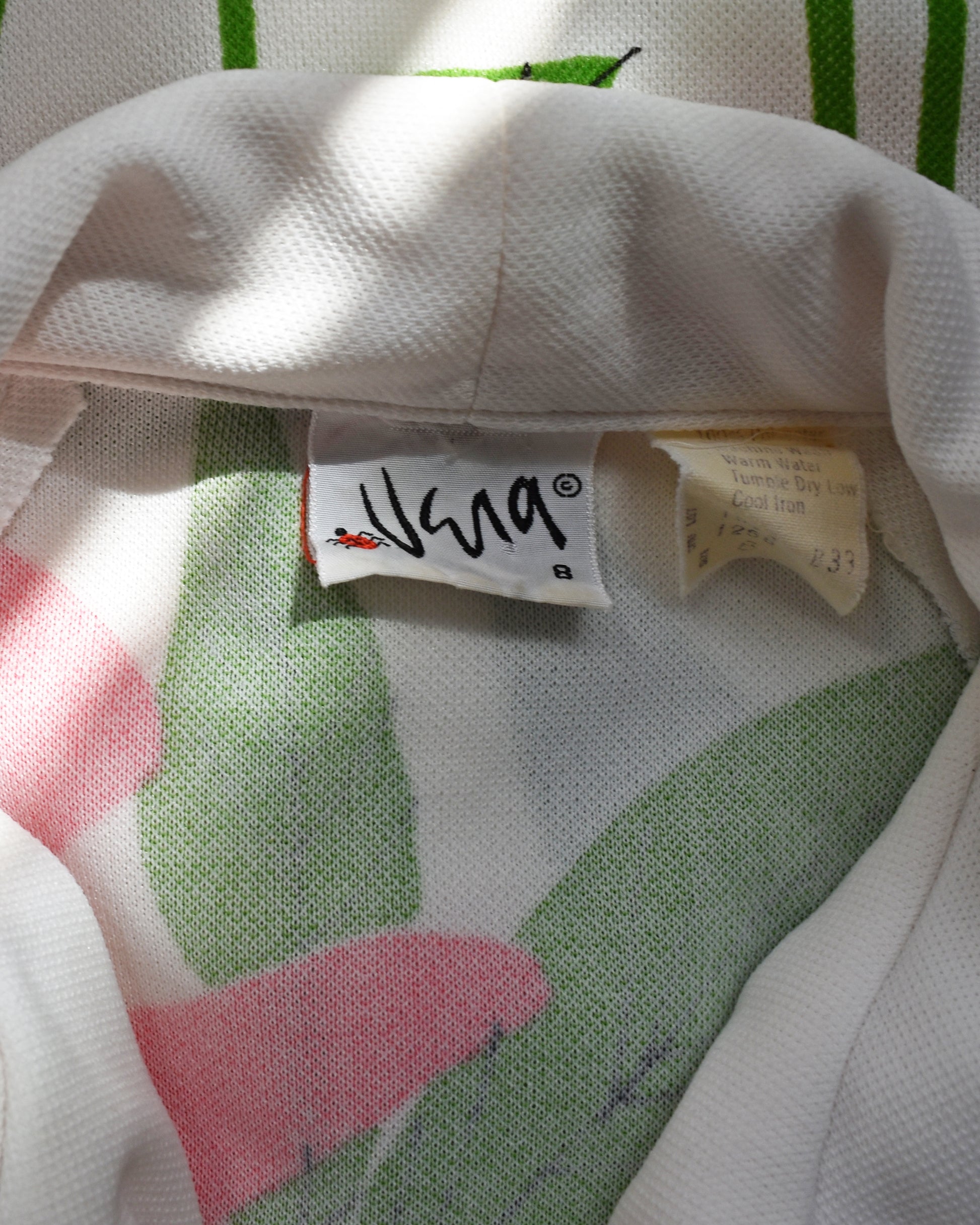 close up of the Vera tag
