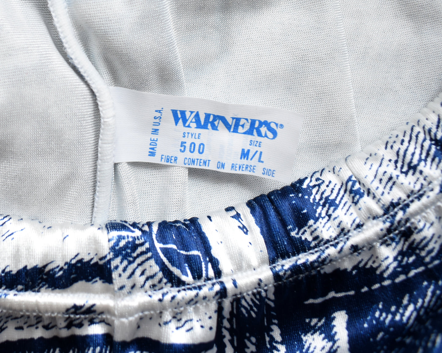 close up of the tag which says Warner's