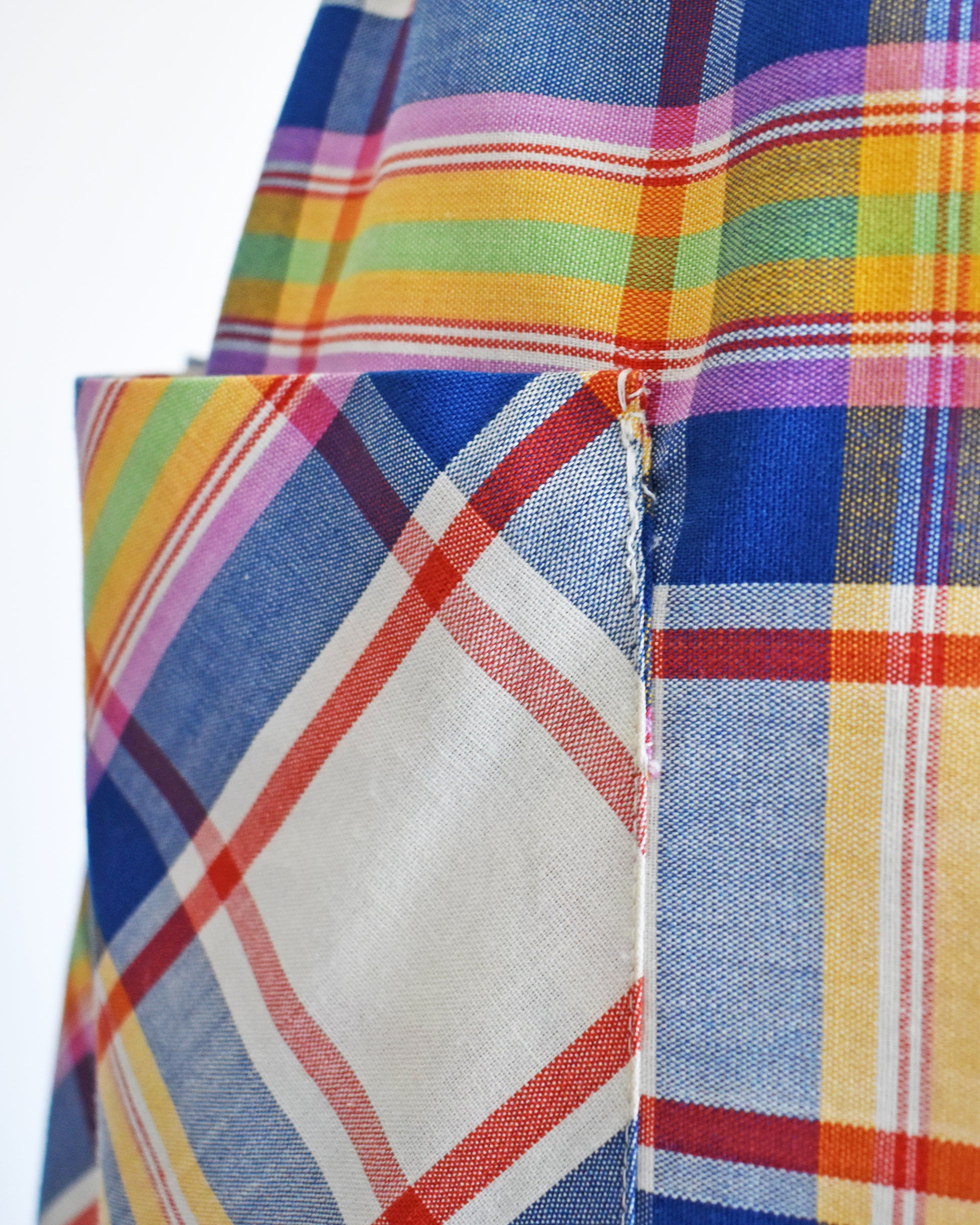 close up of the right pocket with extra stitching
