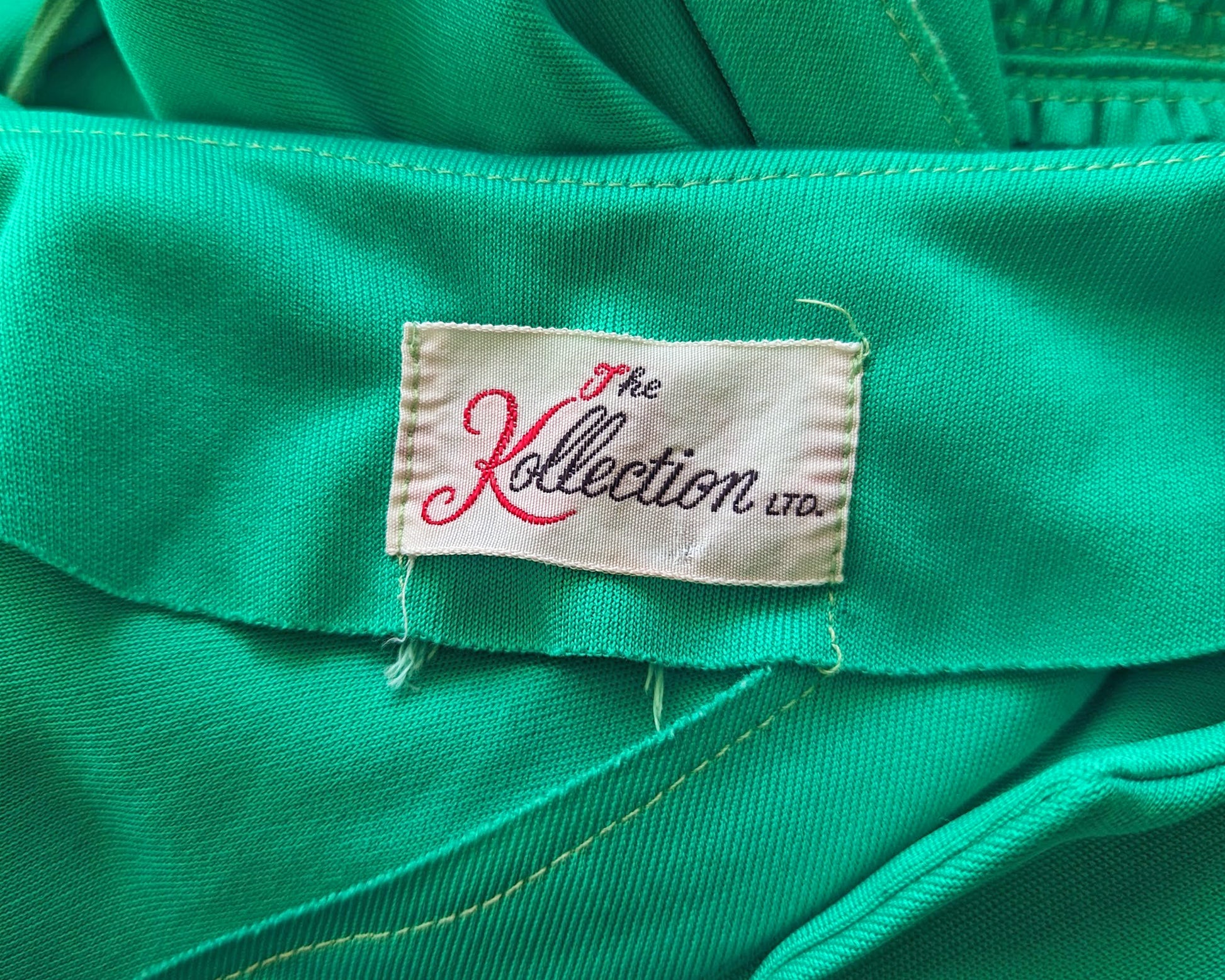 close up of the tag which says The Kollection LTD